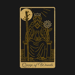 Tarot Card - Queen of Wands - Occult Gothic Halloween T-Shirt