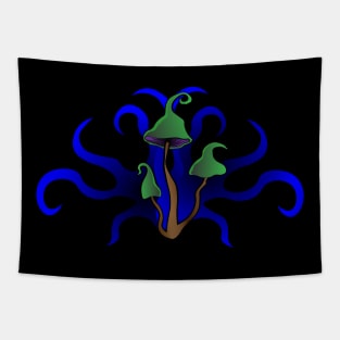 Trippy magic mushrooms Tapestry