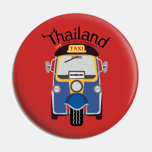 Tuk Tuk Thailand Pin by KewaleeTee