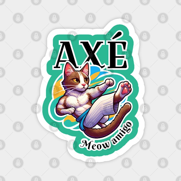 Axé, meow amigo Magnet by anjokaba89