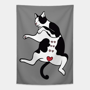 Cow tabby cat 01 Tapestry