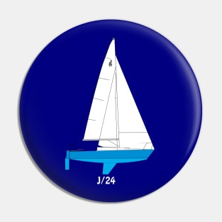 J/24 Sailboat Pin