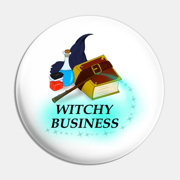 Witchy Business Pin by DragonSymphony