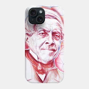 Jules Michelet Portrait | Jules Michelet Artwork | Line Art Phone Case