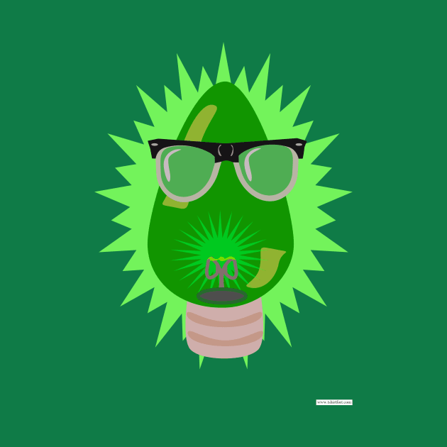 Christmas Nerd Cartoon Holiday Bulb by Tshirtfort