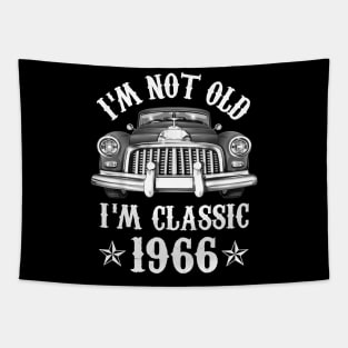 56 Year Old Vintage 1966 Classic Car 56th Birthday Gifts Tapestry