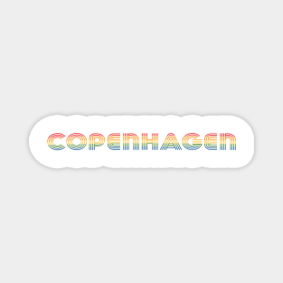 Copenhagen Pride Rainbow Font Magnet
