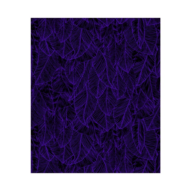 Purple Black Feather Angel Wings Print by Auto-Prints