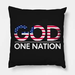 God one nation Pillow