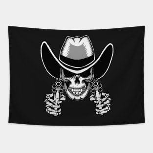 Six Shooter Skull. Tapestry