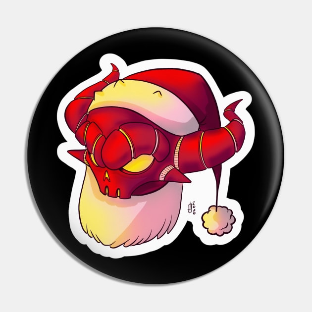 Santa Blood Pin by BloodFuryArt