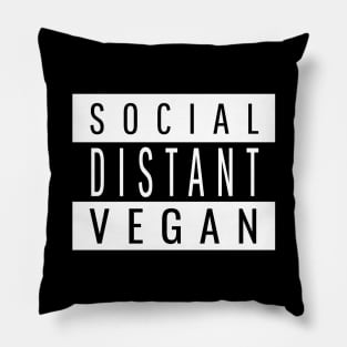 Funny Social Vegan Distancing Pillow