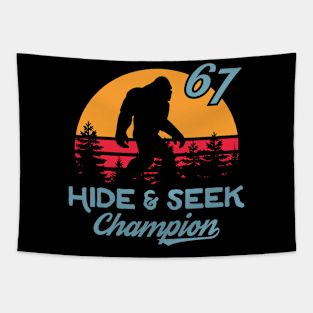 Xeire Bigfoot Real Hide and Seek Champion Tapestry