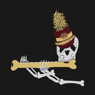 Marching Band Skeleton Flute T-Shirt