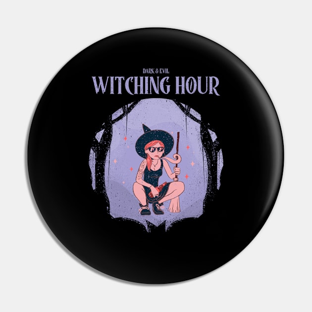 Witching Hour Halloween Gifts Pin by Dody