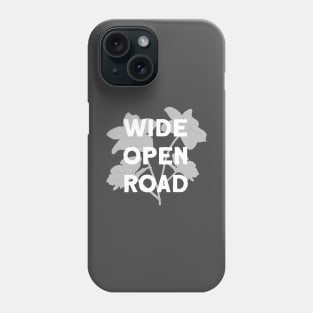 Wide Open Road, grey & white Phone Case