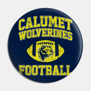 Calumet Wolverines Football Pin