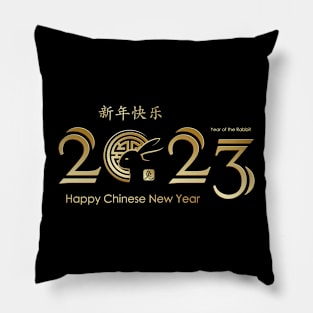 Happy chinese new year 2023 rabbit zodiac Pillow