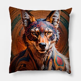 Coyote The Trickster (3) Pillow