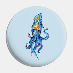 Blue octopus Pin