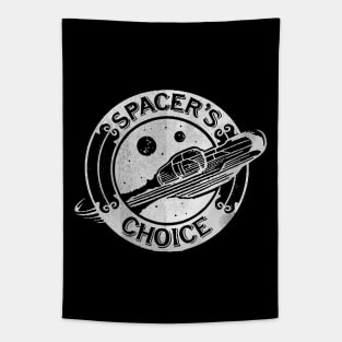 Spacer's Choice Distressed Logo | The Outer Worlds Tapestry