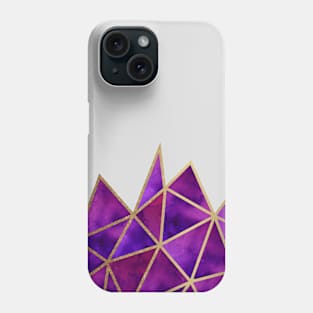 Galaxy & Gold Geometric Phone Case