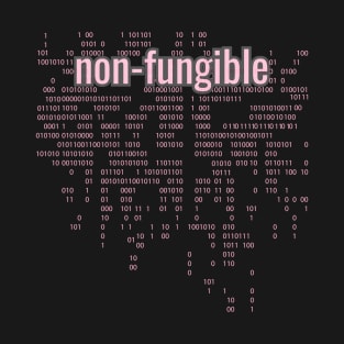 Crypto Tech Non-Fungible Digital Array Bright Pink T-Shirt