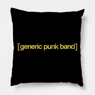 Generic Punk Band Pillow