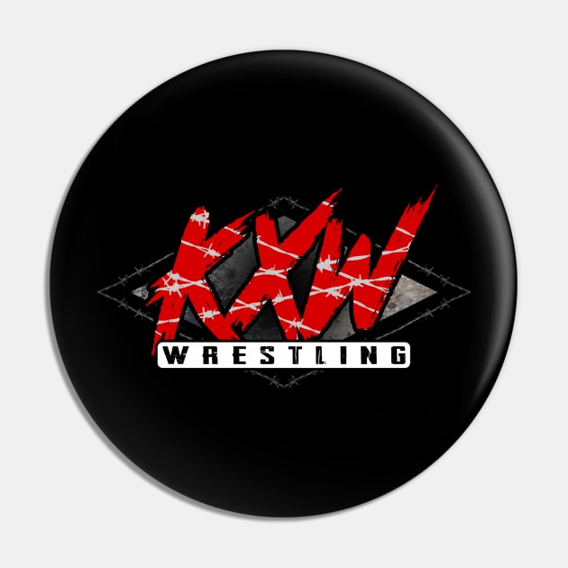 KXW Wrestling Logo Pin by KXW Wrestling x HRW Wrestling