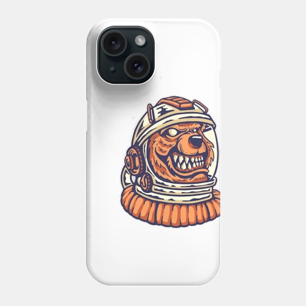 "Wild Astronaut" Logo Design Phone Case by Arts-Y