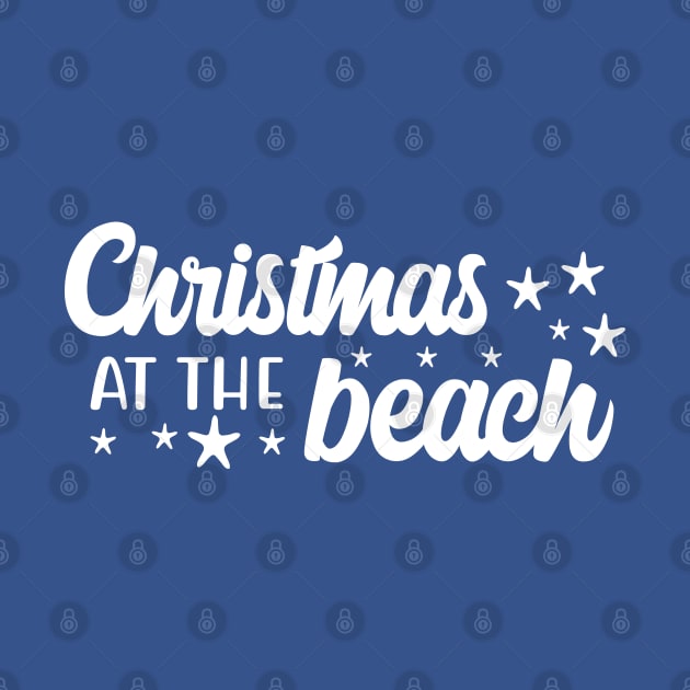 Christmas at the beach, white by unique_design76