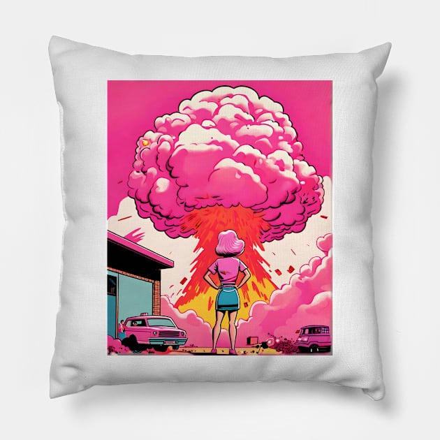 Barbie x Oppenheimer 2023 | BARBENHEIMER Pillow by Untitled-Shop⭐⭐⭐⭐⭐