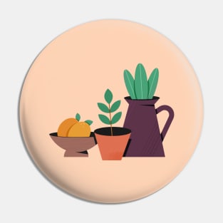 Minimal Plants With Pots Still Life Pin