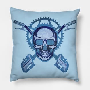 Bike - blue Pillow