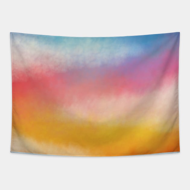 Bright Gradation Sunset Sky Tapestry by Art by Deborah Camp