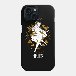 Aries zodiac design Phone Case