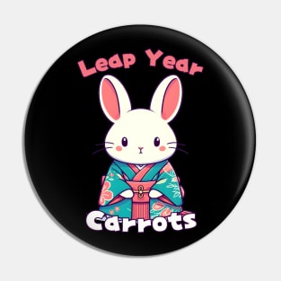 Leap year rabbit Pin