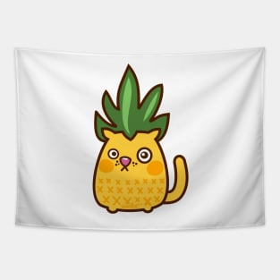 Chananas pineapple cat Tapestry