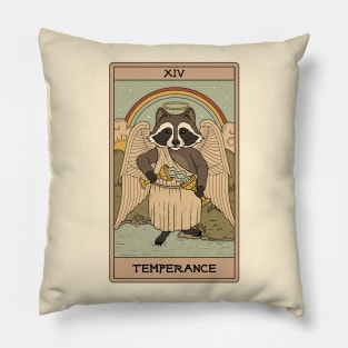 Temperance - Raccoons Tarot Pillow