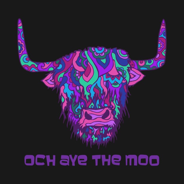 Scottish Highland Cow - Och Aye The Moo by TimeTravellers