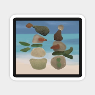 Finding Unexpected Sea Glass at the Beach Magnet