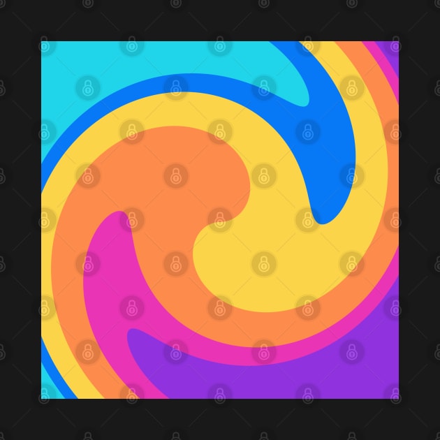 Swirl of Cute Bright Colors by Peaceful Space AS