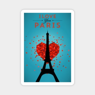 I Love You Paris Magnet