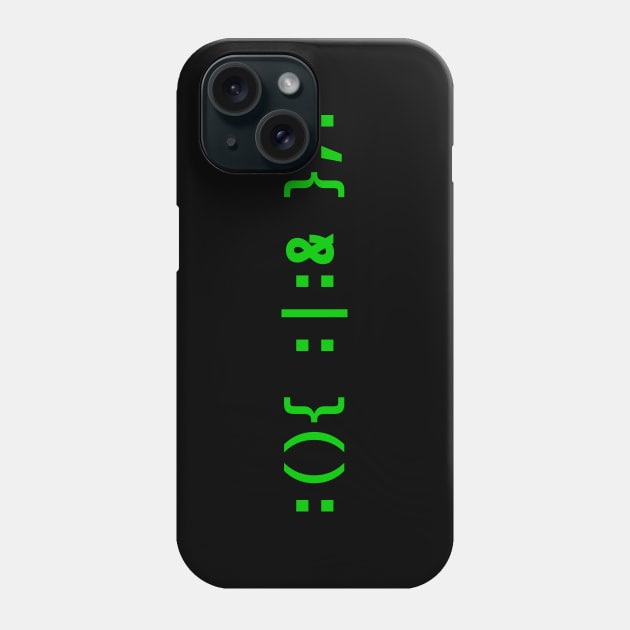 Bash Fork Bomb - Green Text Design for Command Line Hackers Phone Case by geeksta