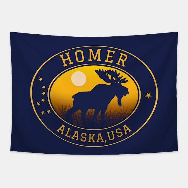 Homer Alaska USA Tapestry by urban-wild-prints