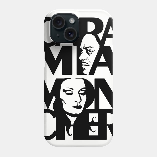 Addams style love Phone Case by Whicheverclown