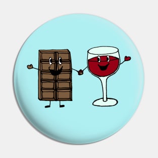 Chocolate and Wine BFFs Pin