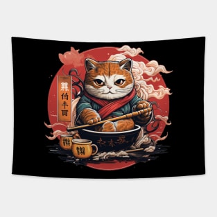 Ramen Kitty Tapestry