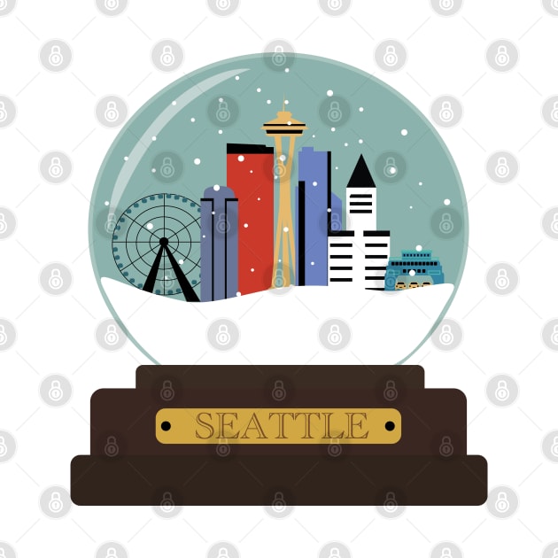 Seattle Snow globe by Edofest