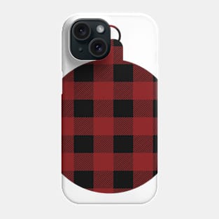 Plaid Christmas Ornament Phone Case